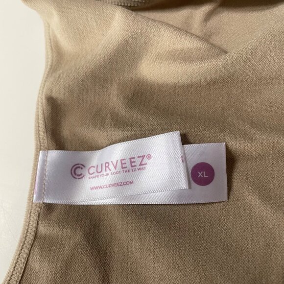 Curveez® Essential Open Bust Control Tank Shapewear Nude Tan Sz XL  CUR3568 - Picture 8 of 9